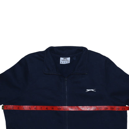 Womens UK Size 16 Slazenger Blue Full Zip Sweatshirt