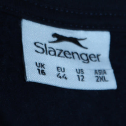 Womens UK Size 16 Slazenger Blue Full Zip Sweatshirt