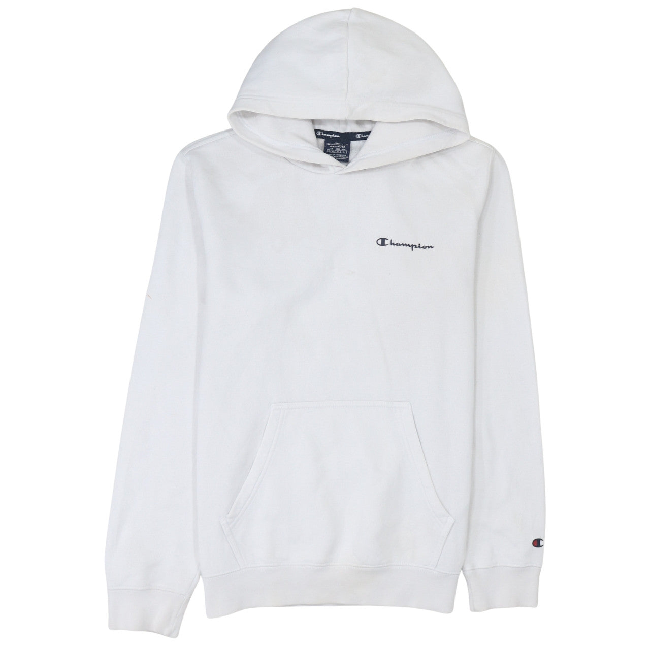 Mens UK Size M Champion White Pullover Hoodie