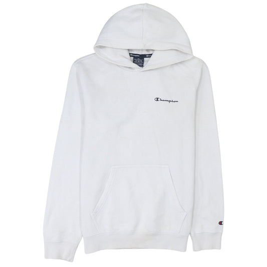 Mens UK Size M Champion White Pullover Hoodie