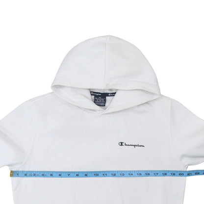 Mens UK Size M Champion White Pullover Hoodie
