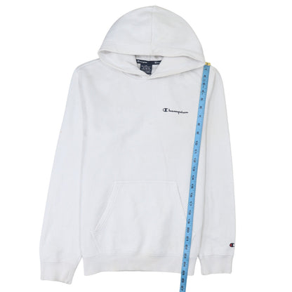 Mens UK Size M Champion White Pullover Hoodie