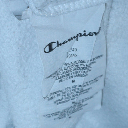 Mens UK Size M Champion White Pullover Hoodie