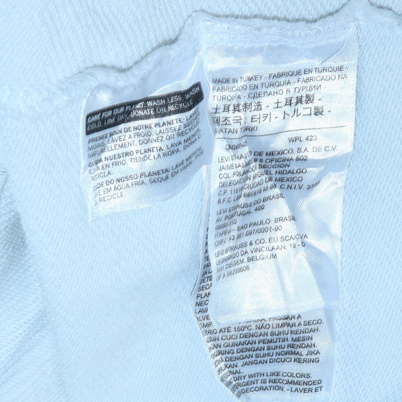 Mens UK Size L Levi's White Pullover Hoodie