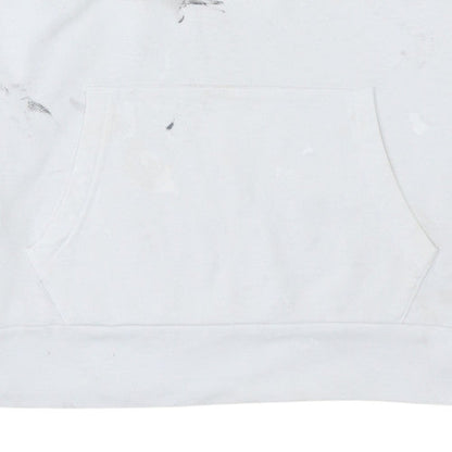 Mens UK Size L Levi's White Pullover Hoodie