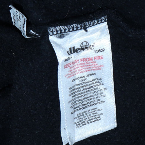 Ellesse Boys Black Gold Logo Pullover Sweatshirt 13-14 Years