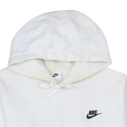 Mens UK Size S Nike White Pullover Hoodie
