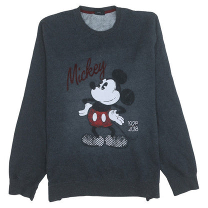 Womens UK Size 2XL Disney Grey Pullover Sweatshirt