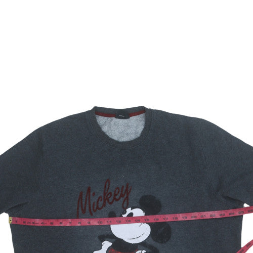 Womens UK Size 2XL Disney Grey Pullover Sweatshirt