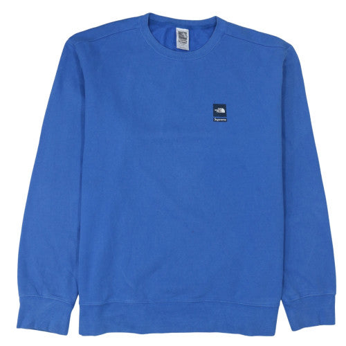 Mens UK Size XL The North Face Supreme Blue Pullover Sweatshirt