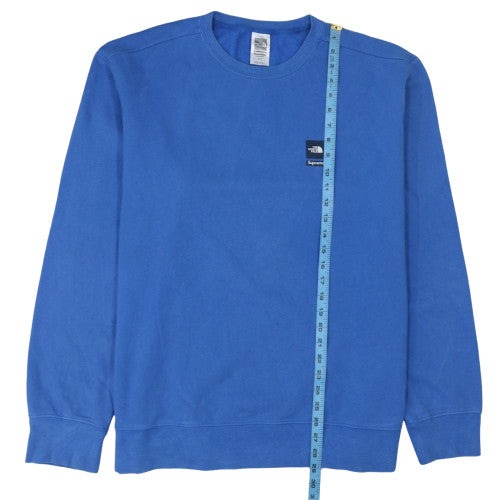 Mens UK Size XL The North Face Supreme Blue Pullover Sweatshirt