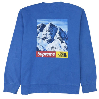 Mens UK Size XL The North Face Supreme Blue Pullover Sweatshirt