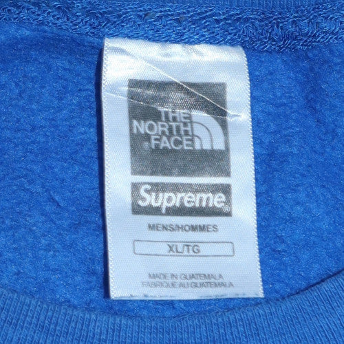 Mens UK Size XL The North Face Supreme Blue Pullover Sweatshirt
