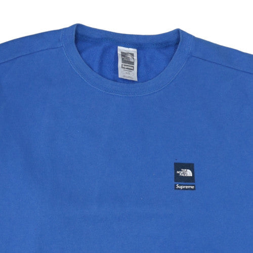 Mens UK Size XL The North Face Supreme Blue Pullover Sweatshirt
