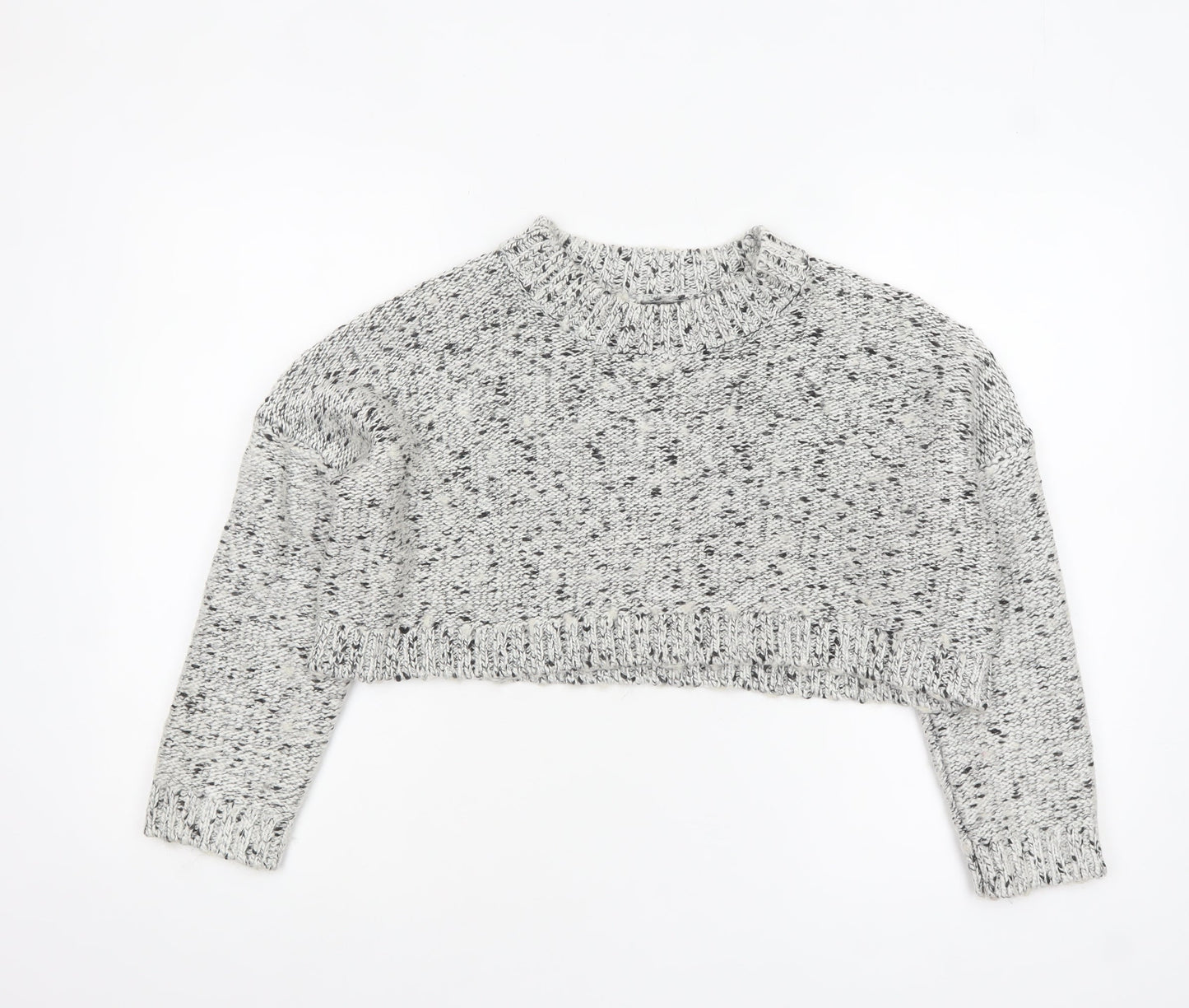 Womens UK Size 8 Missguided Grey Pullover Jumper