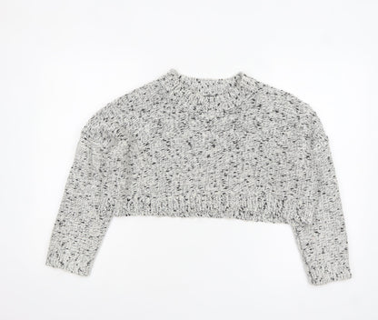Womens UK Size 8 Missguided Grey Pullover Jumper