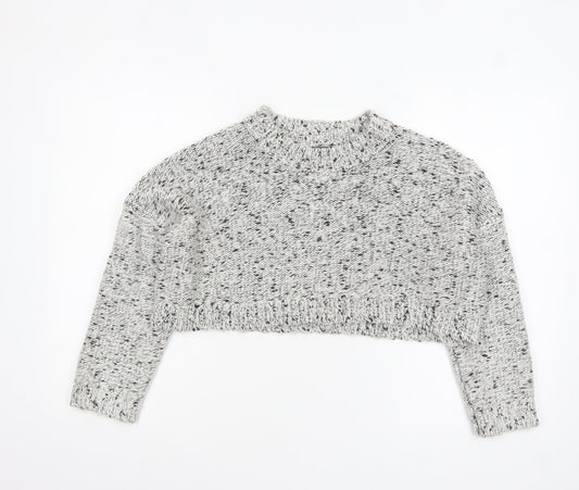 Womens UK Size 8 Missguided Grey Pullover Jumper