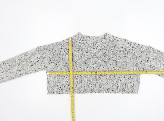 Womens UK Size 8 Missguided Grey Pullover Jumper