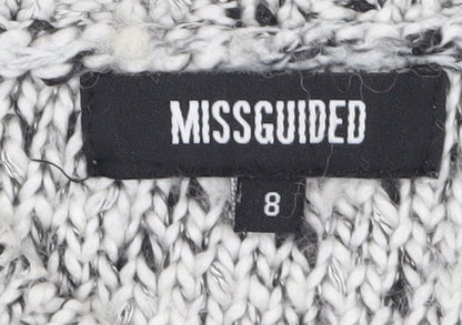 Womens UK Size 8 Missguided Grey Pullover Jumper