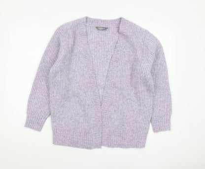 Womens UK Size 8-10 Nutmeg Purple Cardigan Jumper
