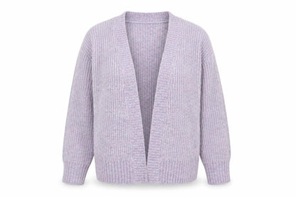 Womens UK Size 8-10 Nutmeg Purple Cardigan Jumper