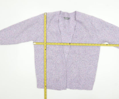 Womens UK Size 8-10 Nutmeg Purple Cardigan Jumper