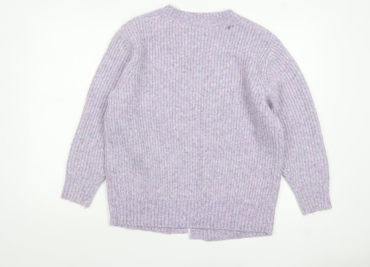 Womens UK Size 8-10 Nutmeg Purple Cardigan Jumper