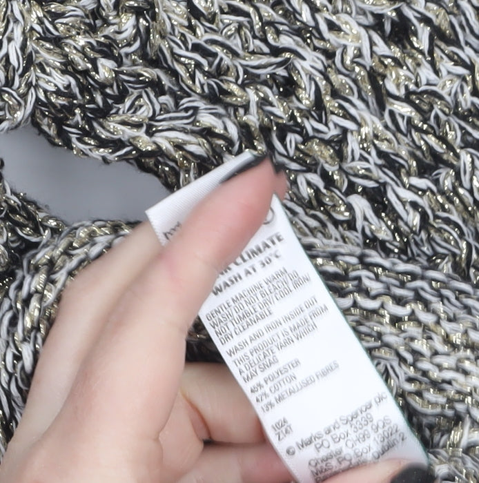 Womens UK Size XS Marks and Spencer Grey Pullover Jumper