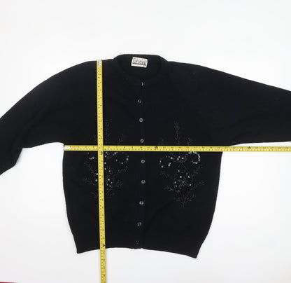 Womens UK Size L Top Secret Black Cardigan Jumper