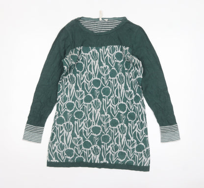 Womens UK Size 8 White Stuff Green Tunic Jumper