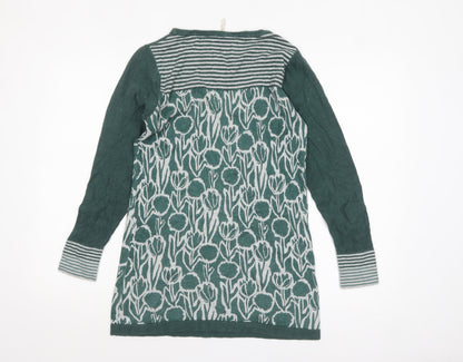Womens UK Size 8 White Stuff Green Tunic Jumper
