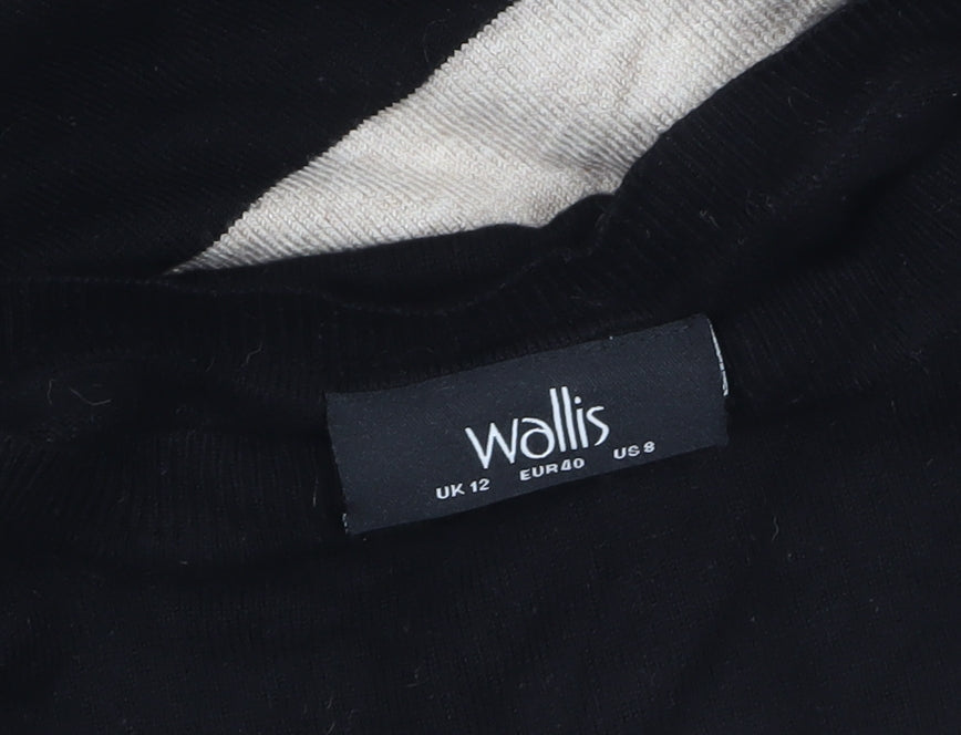 Womens UK Size 12 Wallis Black Pullover Jumper