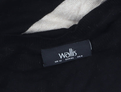 Womens UK Size 12 Wallis Black Pullover Jumper