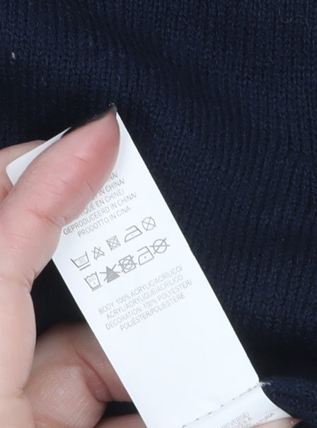 Womens UK Size S Atmosphere Blue Pullover Jumper