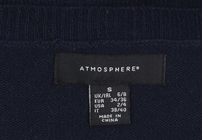 Womens UK Size S Atmosphere Blue Pullover Jumper