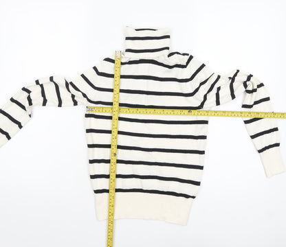 Womens UK Size XS H&M White Pullover Jumper