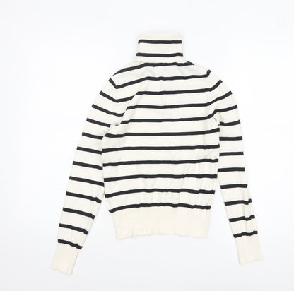 Womens UK Size XS H&M White Pullover Jumper