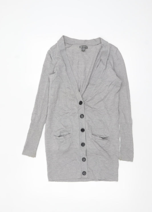 Womens UK Size XS Gap Grey Cardigan Jumper