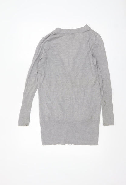 Womens UK Size XS Gap Grey Cardigan Jumper