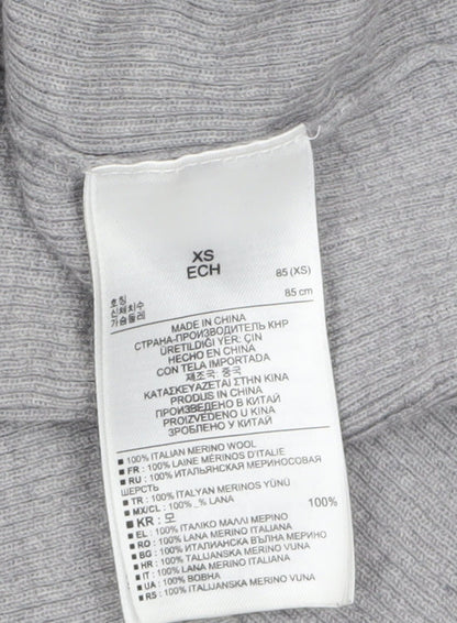 Womens UK Size XS Gap Grey Cardigan Jumper