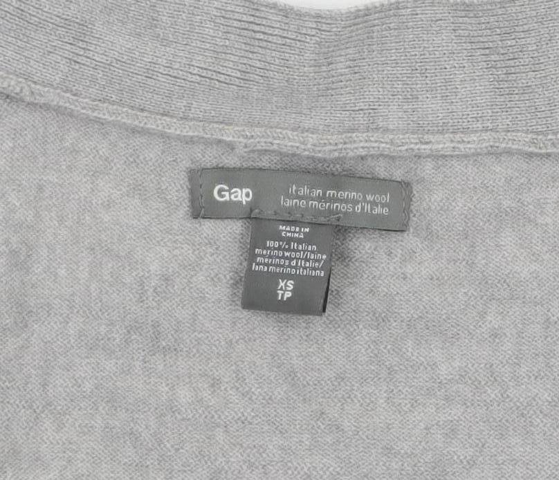 Womens UK Size XS Gap Grey Cardigan Jumper