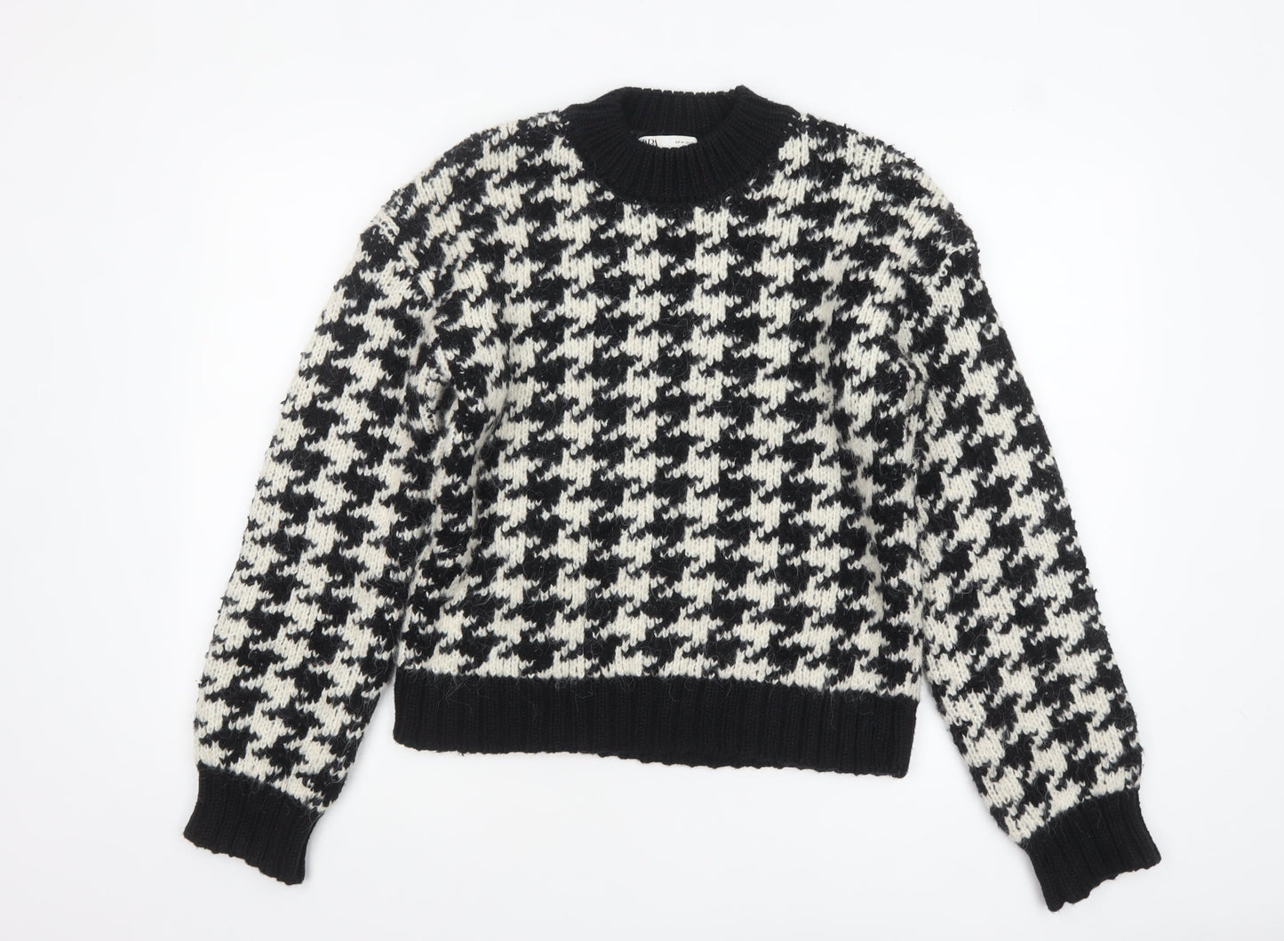 Womens UK Size 12 Zara Black Pullover Jumper