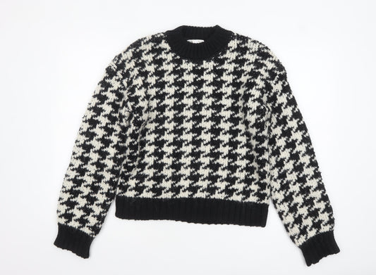 Womens UK Size 12 Zara Black Pullover Jumper