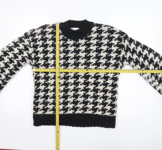 Womens UK Size 12 Zara Black Pullover Jumper