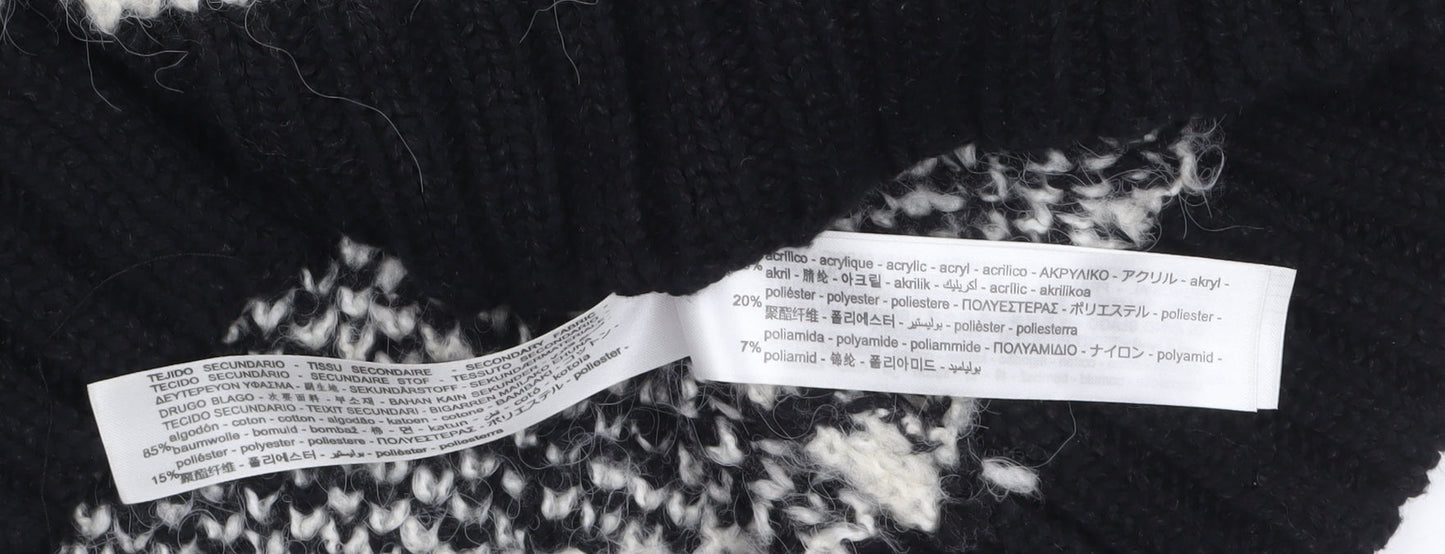 Womens UK Size 12 Zara Black Pullover Jumper