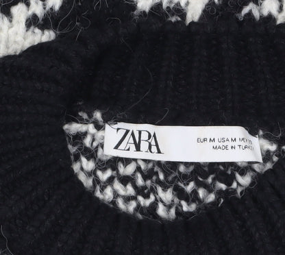Womens UK Size 12 Zara Black Pullover Jumper