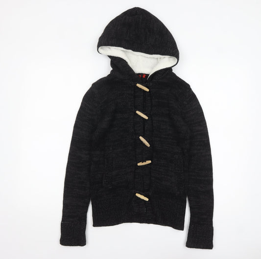 Womens UK Size S Yoki Black Cardigan Jumper