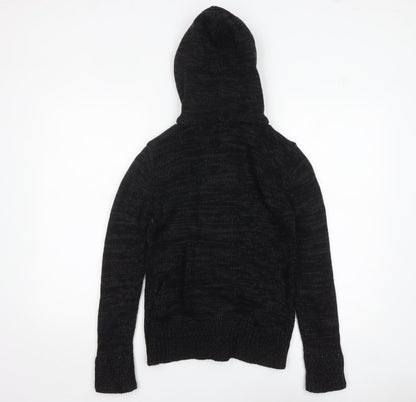 Womens UK Size S Yoki Black Cardigan Jumper