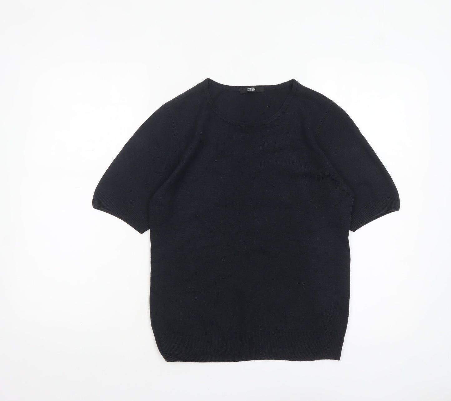 Womens UK Size 10 Marks and Spencer Blue Pullover Jumper