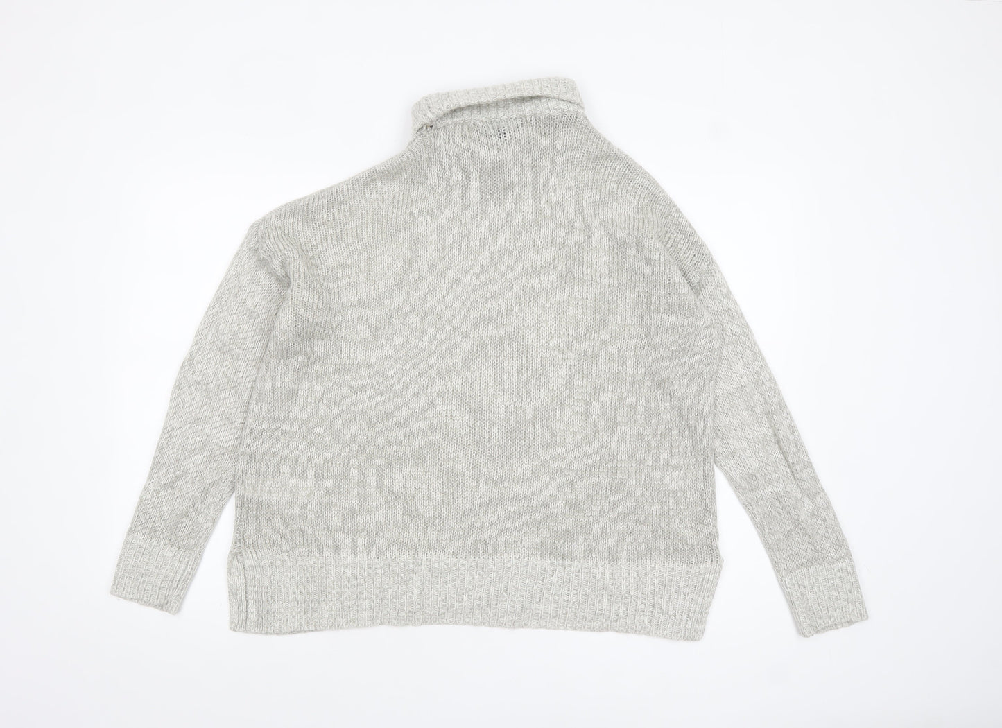 Womens UK Size M New Look Grey Pullover Jumper